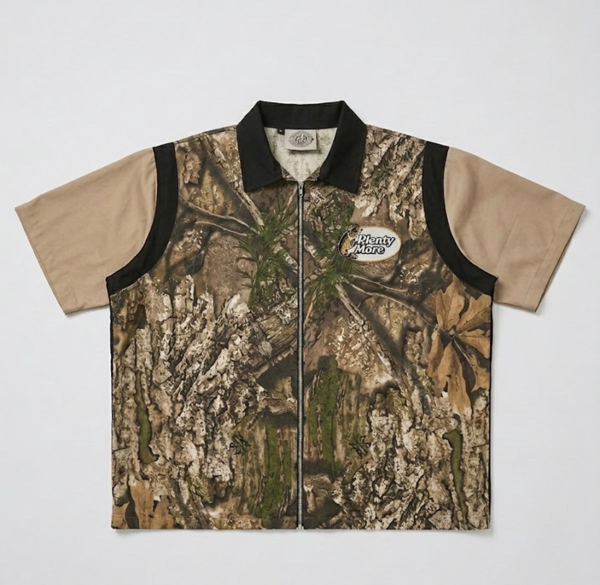 Camo camp collar shirt