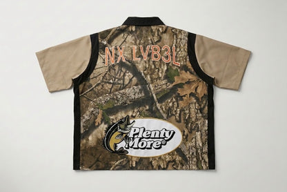Camo camp collar shirt