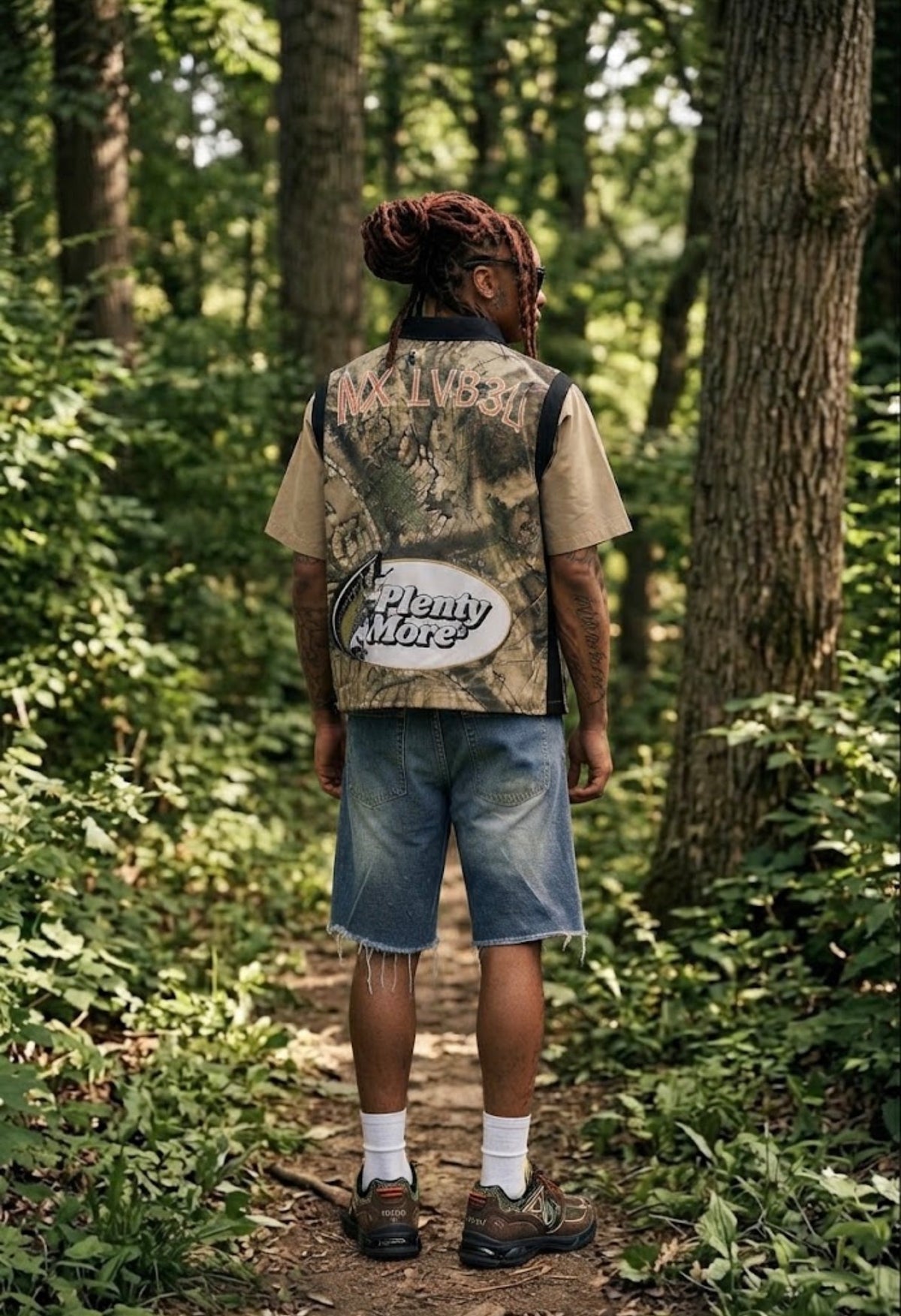 Camo camp collar shirt